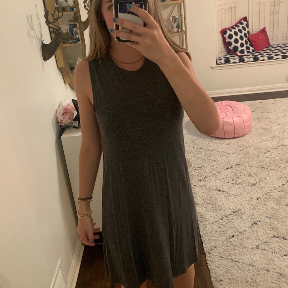 Daily Ritual gray tshirt sleeveless t-shirt dress!